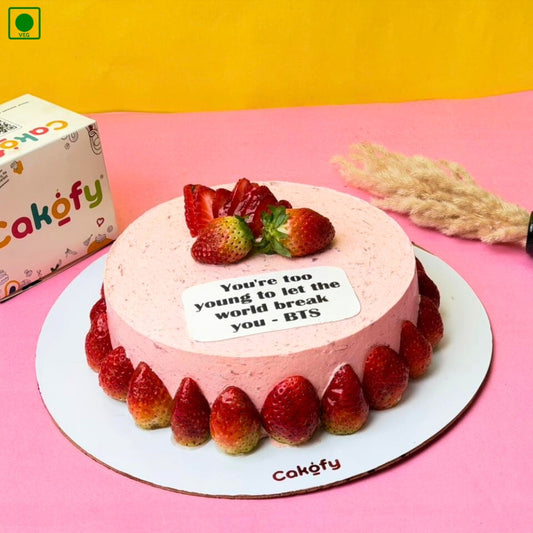 Strawberry Fresh Cream Cake - Cake Gurgaon & Delhi NCR | Cakofy