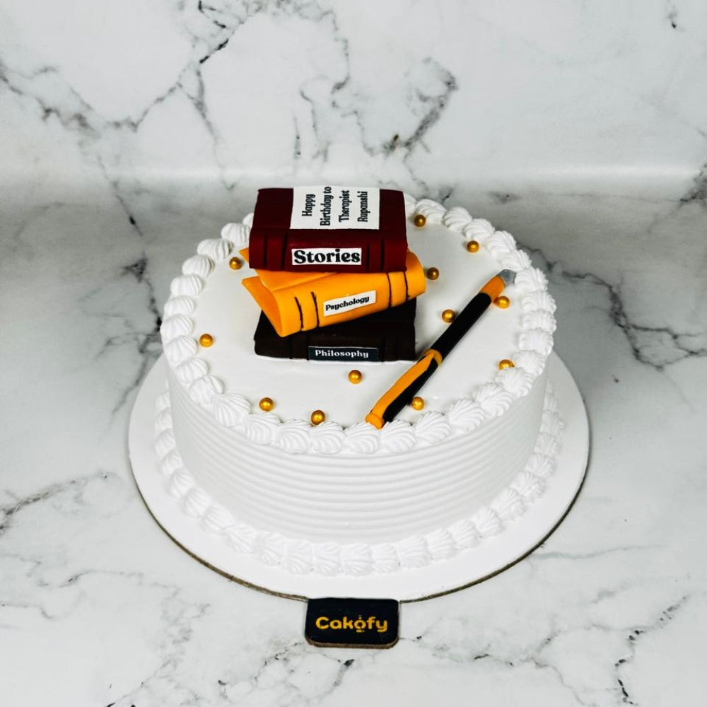 Study Lover Theme Birthday Celebration Cake - Gurgaon & Delhi NCR | Cakofy
