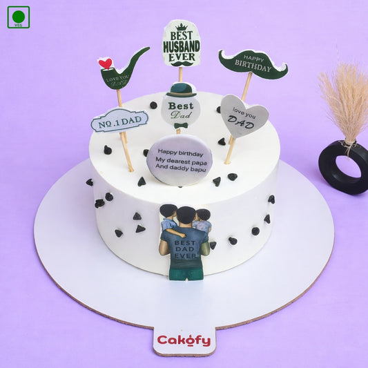 Super Dad Birthday Cake - Gurgaon, Delhi & Noida