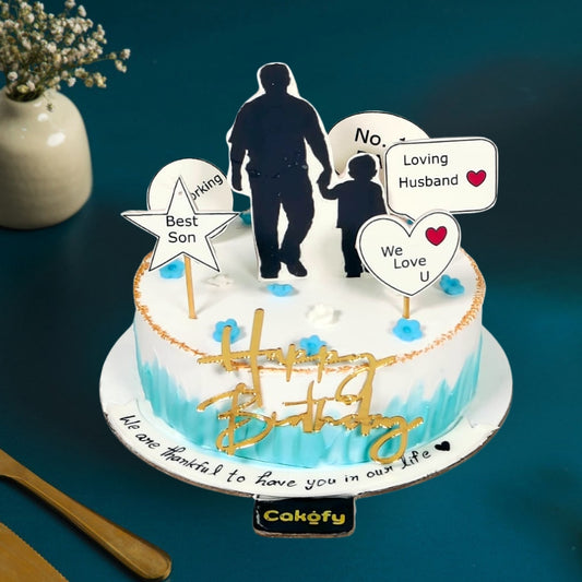 Super Dad Theme Cake - Gurgaon & Delhi NCR | Cakofy