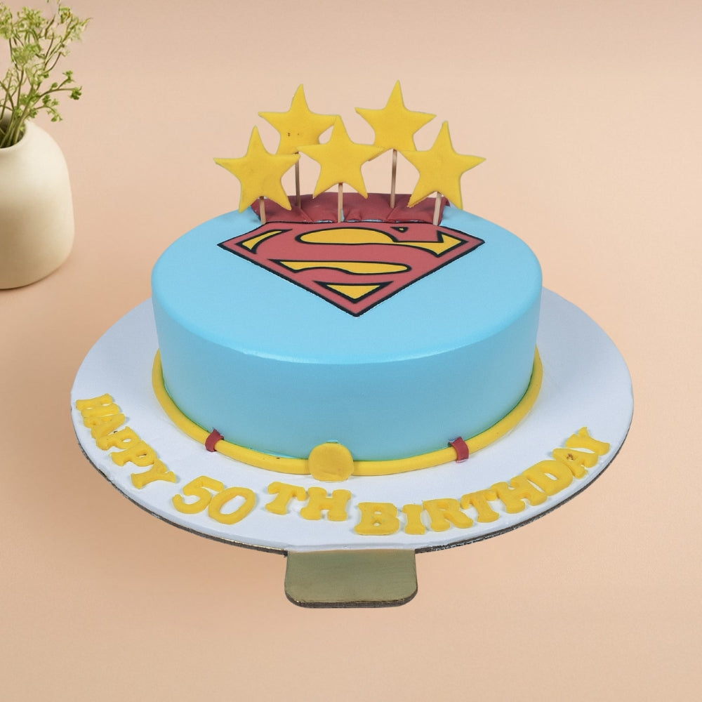 Superman Theme Cake - Gurgaon & Delhi NCR | Cakofy