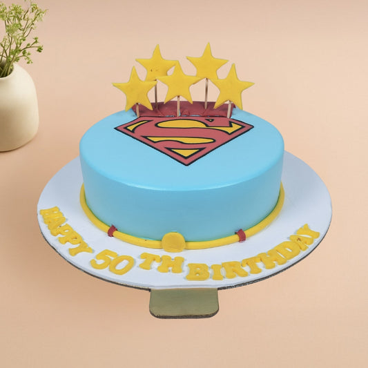 Superman Theme Cake - Gurgaon & Delhi NCR | Cakofy