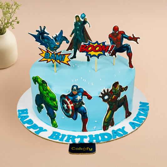 Superhero Theme Cake - Gurgaon & Delhi NCR | Cakofy