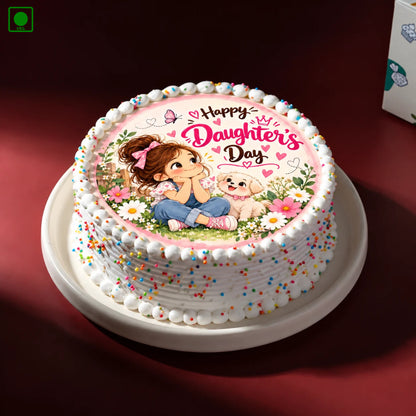 Sweet Daughter’s Day Cake - Gurgaon, Delhi & Noida