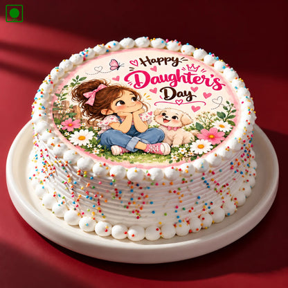 Sweet Daughter’s Day Cake - Gurgaon, Delhi & Noida