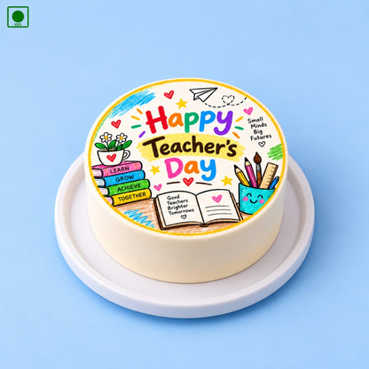 Colourful Teacher’s Day Bento Cake – Gurgaon, Delhi & Noida