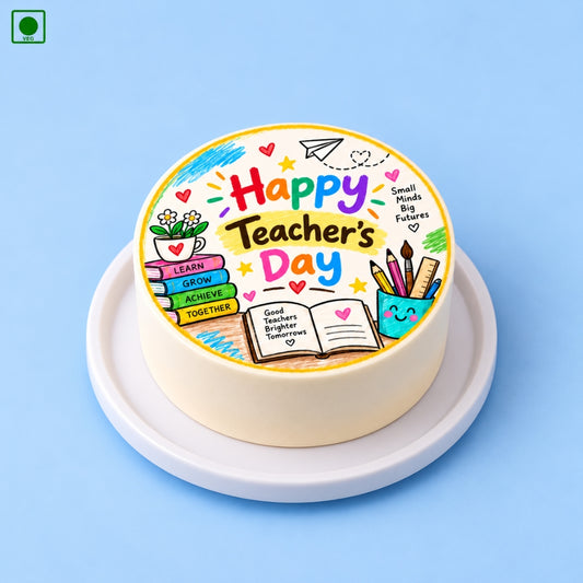 Colourful Teacher’s Day Bento Cake – Gurgaon, Delhi & Noida