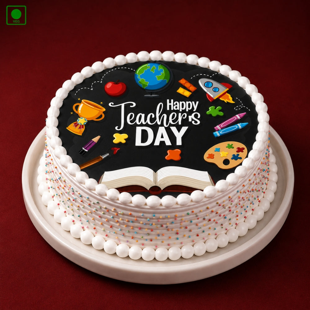  Teachers Day Books Theme Cake - Gurgaon, Delhi & Noida
