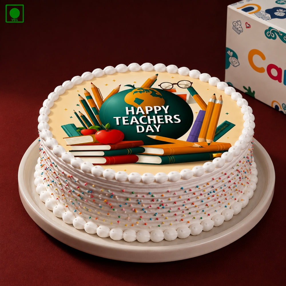  Teachers Day Books Theme Cake - Gurgaon, Delhi & Noida