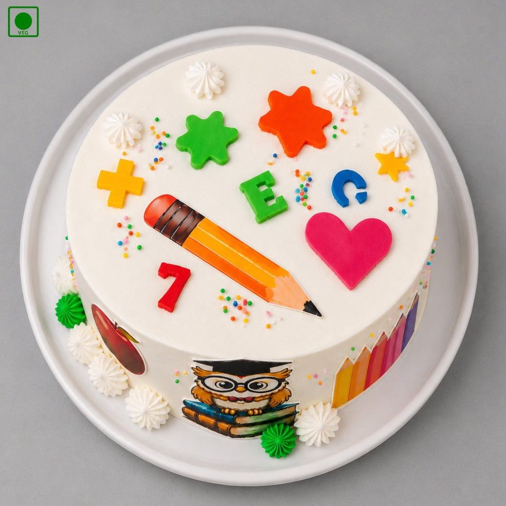 Teachers Day Owl Cake - Gurgaon, Delhi & Noida