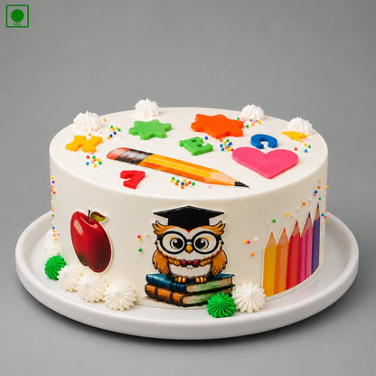Teachers Day Owl Cake - Gurgaon, Delhi & Noida