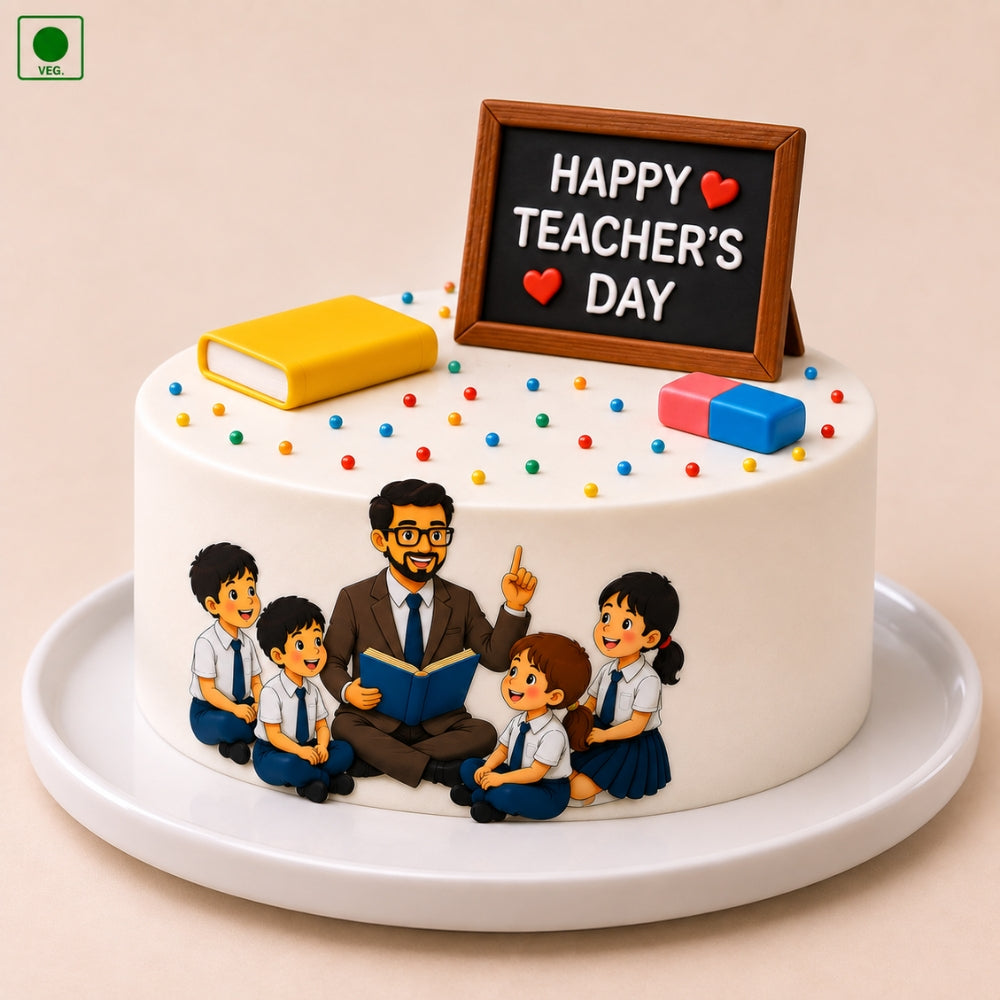 Teachers Day School Life Cake - Gurgaon, Delhi & Noida