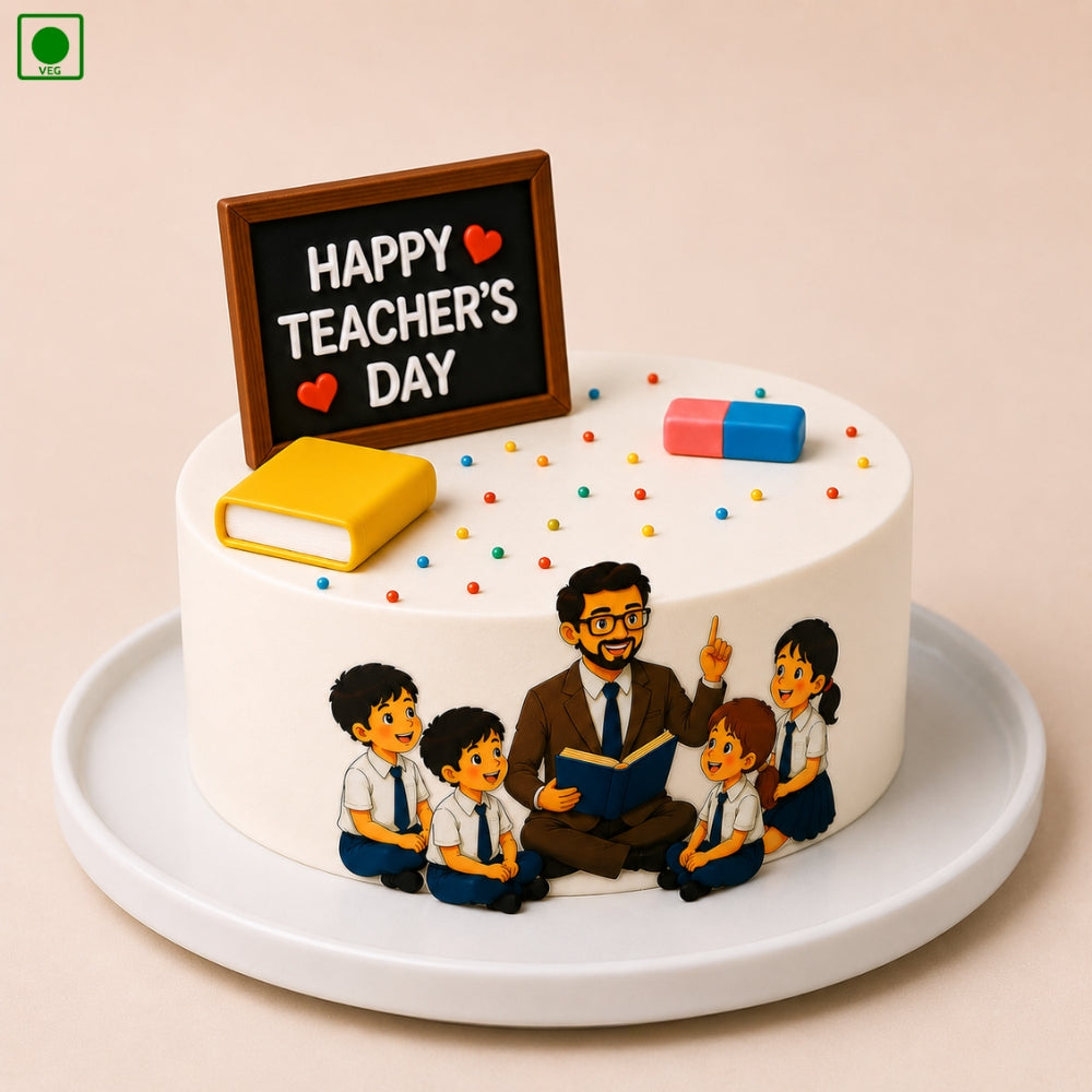 Teachers Day School Life Cake - Gurgaon, Delhi & Noida
