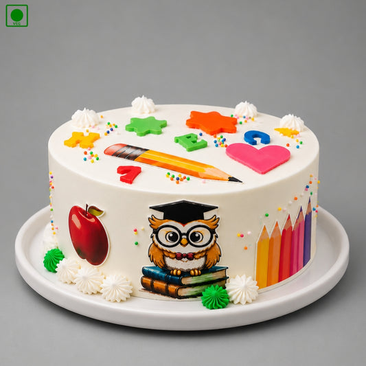 Teachers Day Study Theme Cake - Gurgaon, Delhi & Noida