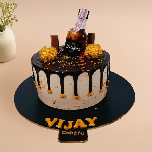 Teachers Scotch Whisky Cake - Gurgaon & Delhi NCR | Cakofy
