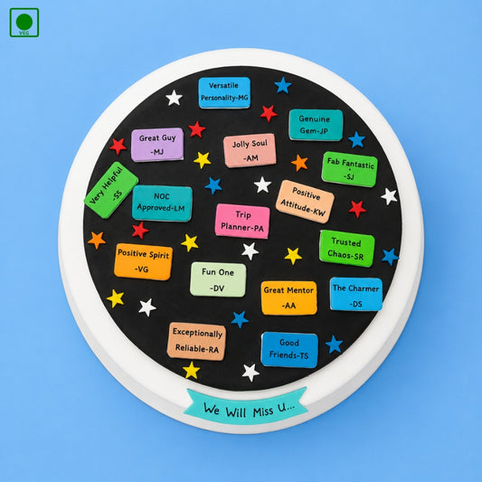 Team Memory Message Cake - Gurgaon, Delhi & Noida