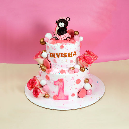 Teddy Bear Princess Cake – Gurgaon & Delhi NCR | Cakofy
