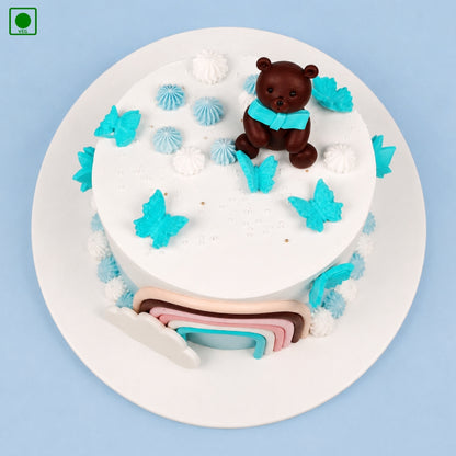 Teddy Colorful Rainbow Kids Cake - Gurgaon, Delhi & Noida