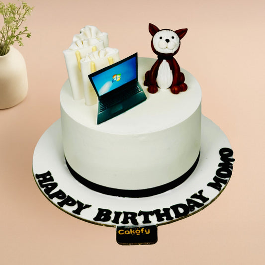 Teddy Laptop Theme Cake - Gurgaon & Delhi NCR | Cakofy