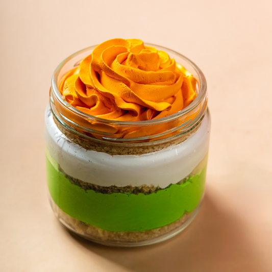 Tricolor Jar Cake
