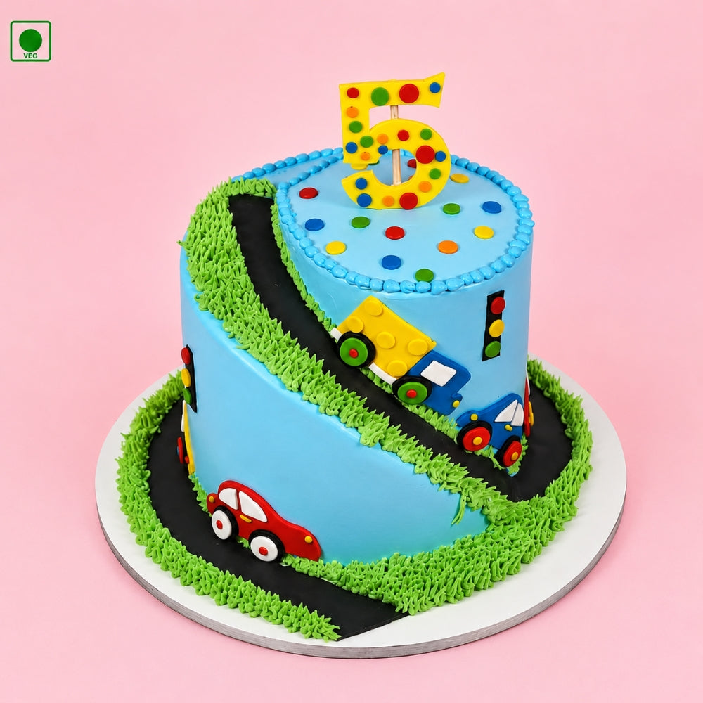 Traffic Road Theme Cake - Gurgaon, Delhi & Noida