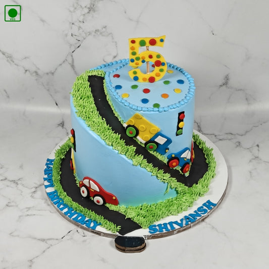 Traffic Road Theme Cake - Gurgaon & Delhi NCR | Cakofy