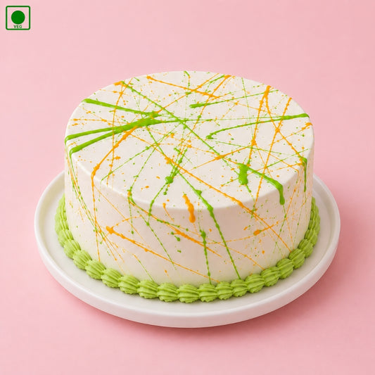 Tricolor Splash Cake  – Gurgaon, Delhi & Noida