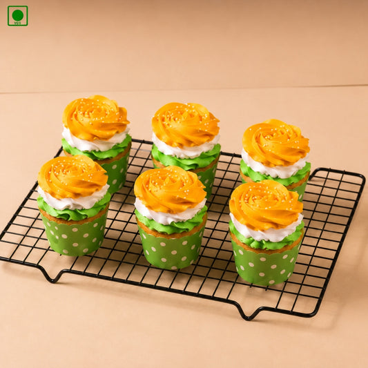 Tricolor Cup Cake - Pack of 6 – Gurgaon, Delhi & Noida