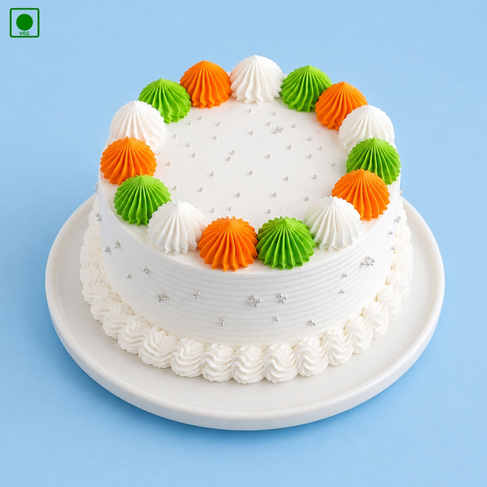 Tricolor Cream Cake  – Gurgaon, Delhi & Noida