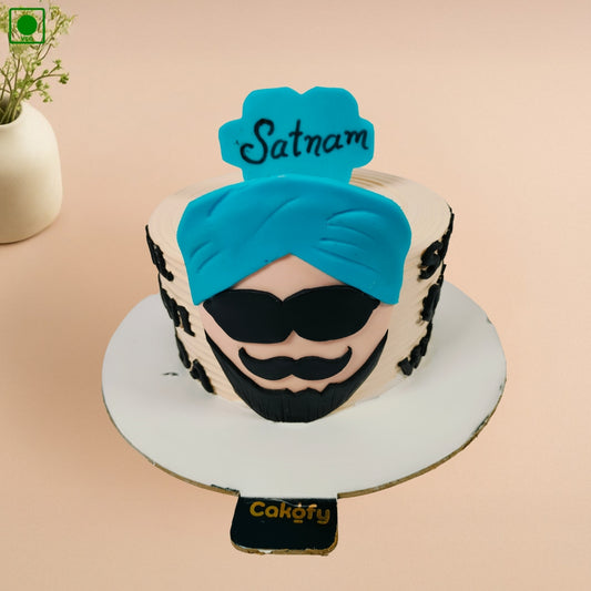Turban Gentleman Theme Cake - Gurgaon & Delhi NCR | Cakofy