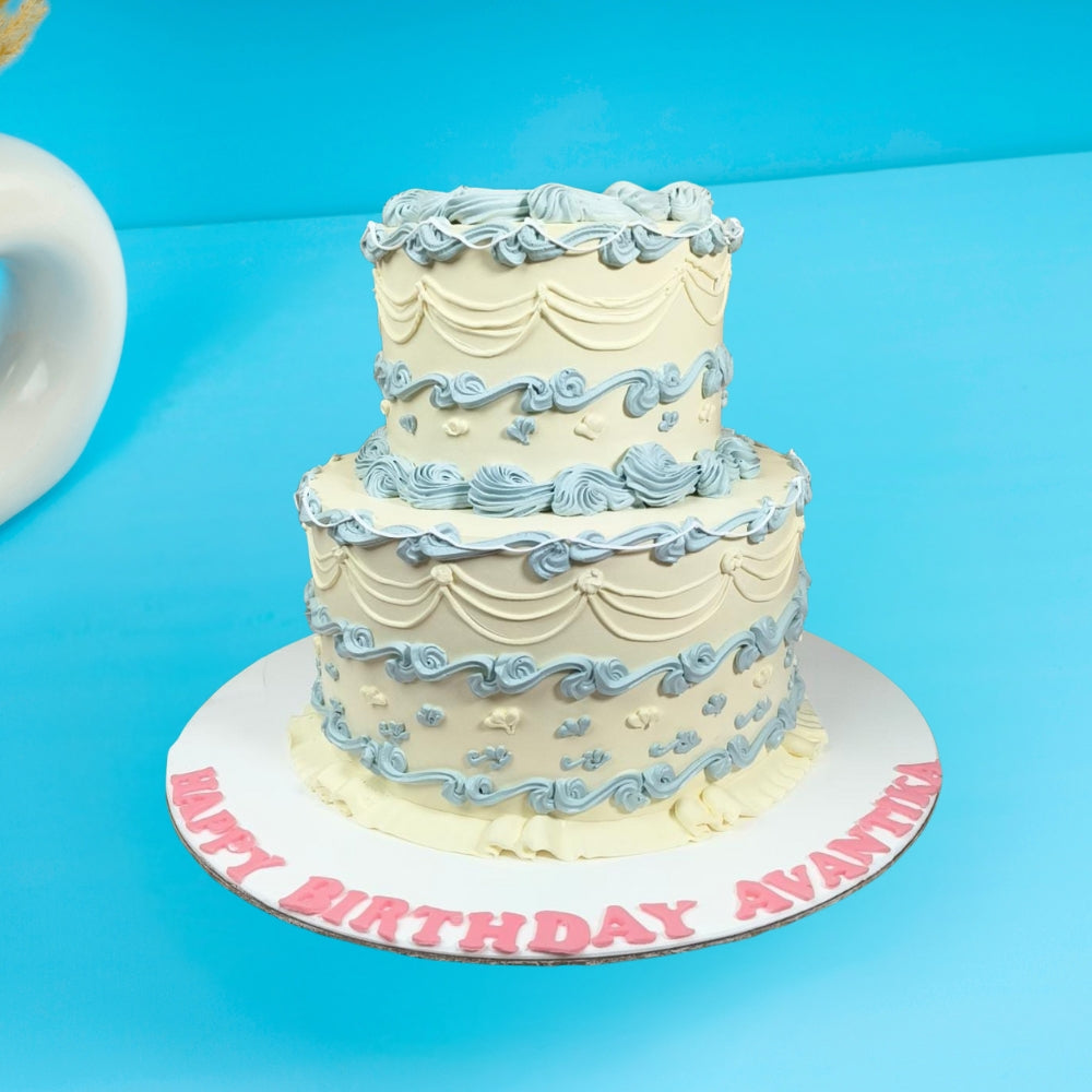 Two Tier Birthday Cake - Gurgaon & Delhi NCR | Cakofy