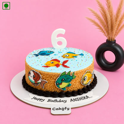 Underwater Fish Theme Cake