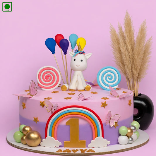 Unicorn Balloon Cake - Gurgaon & Delhi NCR | Cakofy