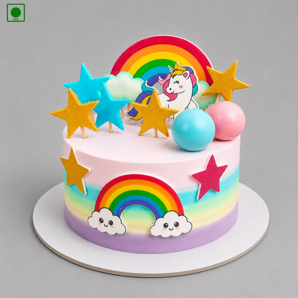 Unicorn Star Theme Cake - Gurgaon, Delhi & Noida