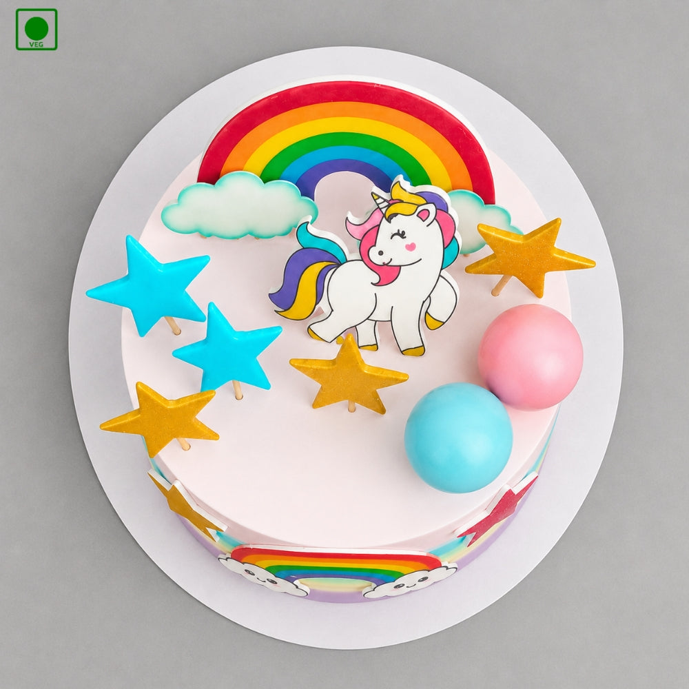 Unicorn Star Theme Cake - Gurgaon, Delhi & Noida