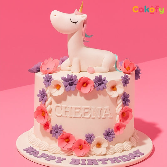 Unicorn Theme Cake