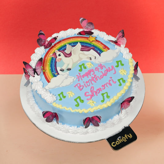 Unicorn Rainbow Design Cake - Gurgaon & Delhi NCR | Cakofy