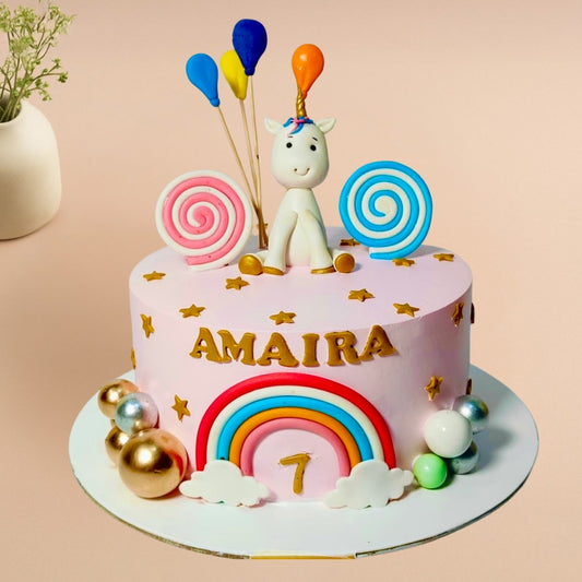 Unicorn Teddy Cake - Gurgaon & Delhi NCR | Cakofy