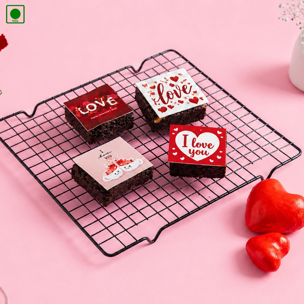 Valentine's Special Brownie - Pack of 4 - Gurgaon, Delhi & Noida