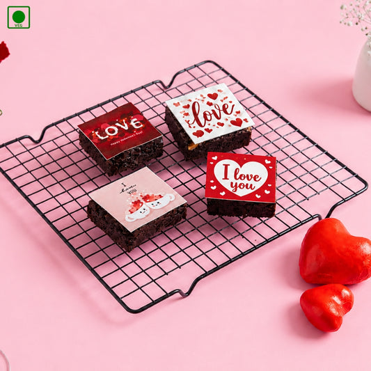 Valentine's Special Brownie - Pack of 4 - Gurgaon, Delhi & Noida