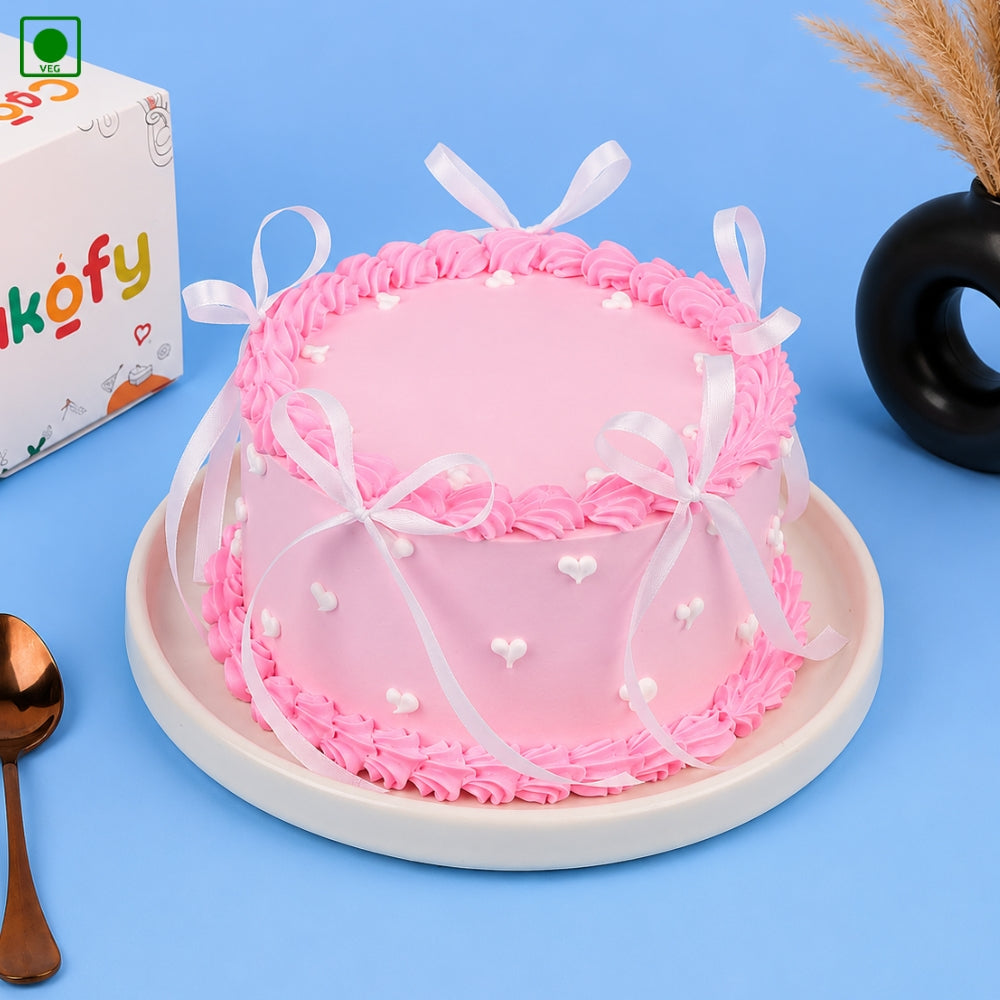 Vintage Ribbon Cake - Gurgaon, Delhi & Noida