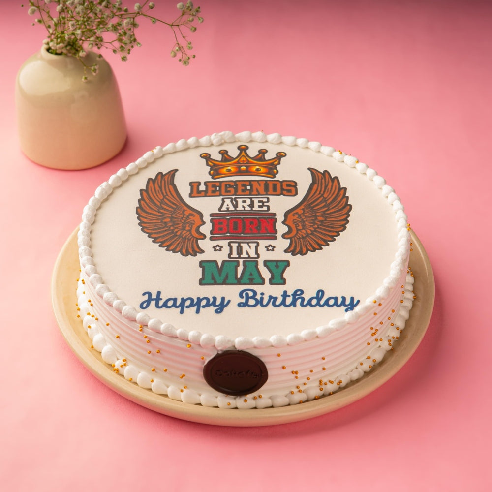 May Month Birthday Cake