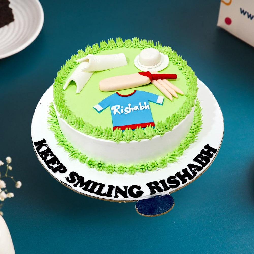 Cricket Theme Cake