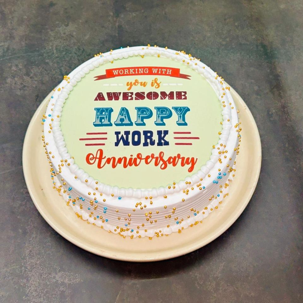 Work Anniversary Theme Cake