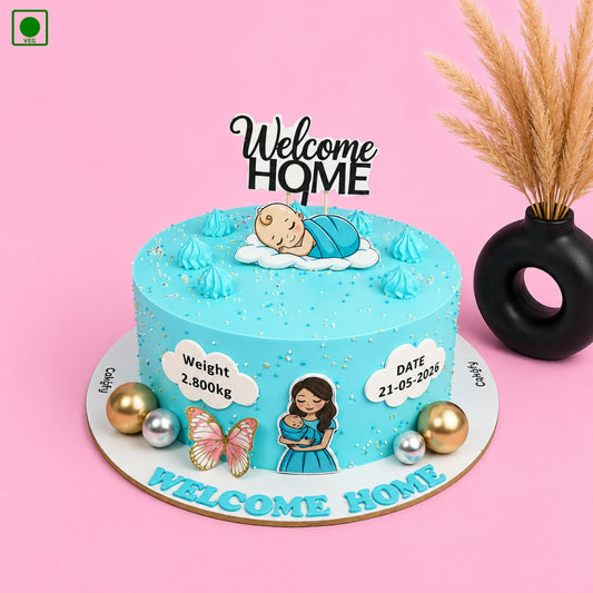 Welcome Home Baby Cake - Gurgaon, Delhi & Noida