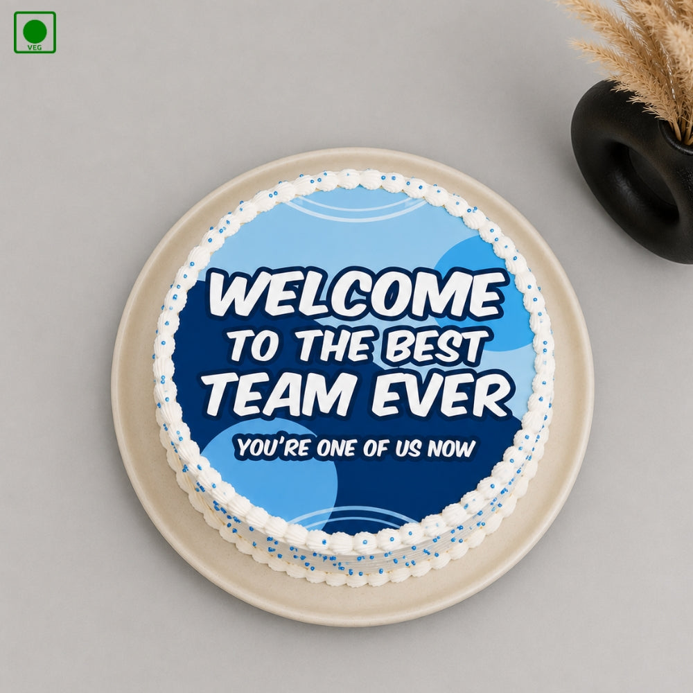 Welcome to the Team poster Cake - Gurgaon, Delhi & Noida
