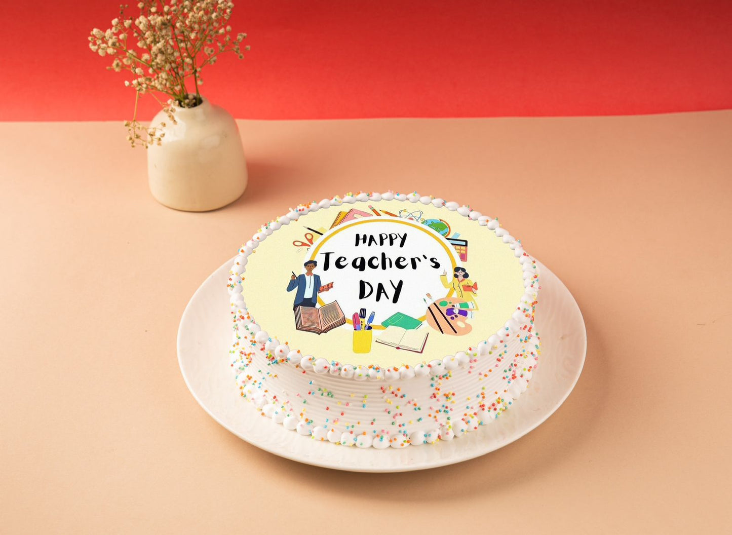 Happy Teacher's Day Cake