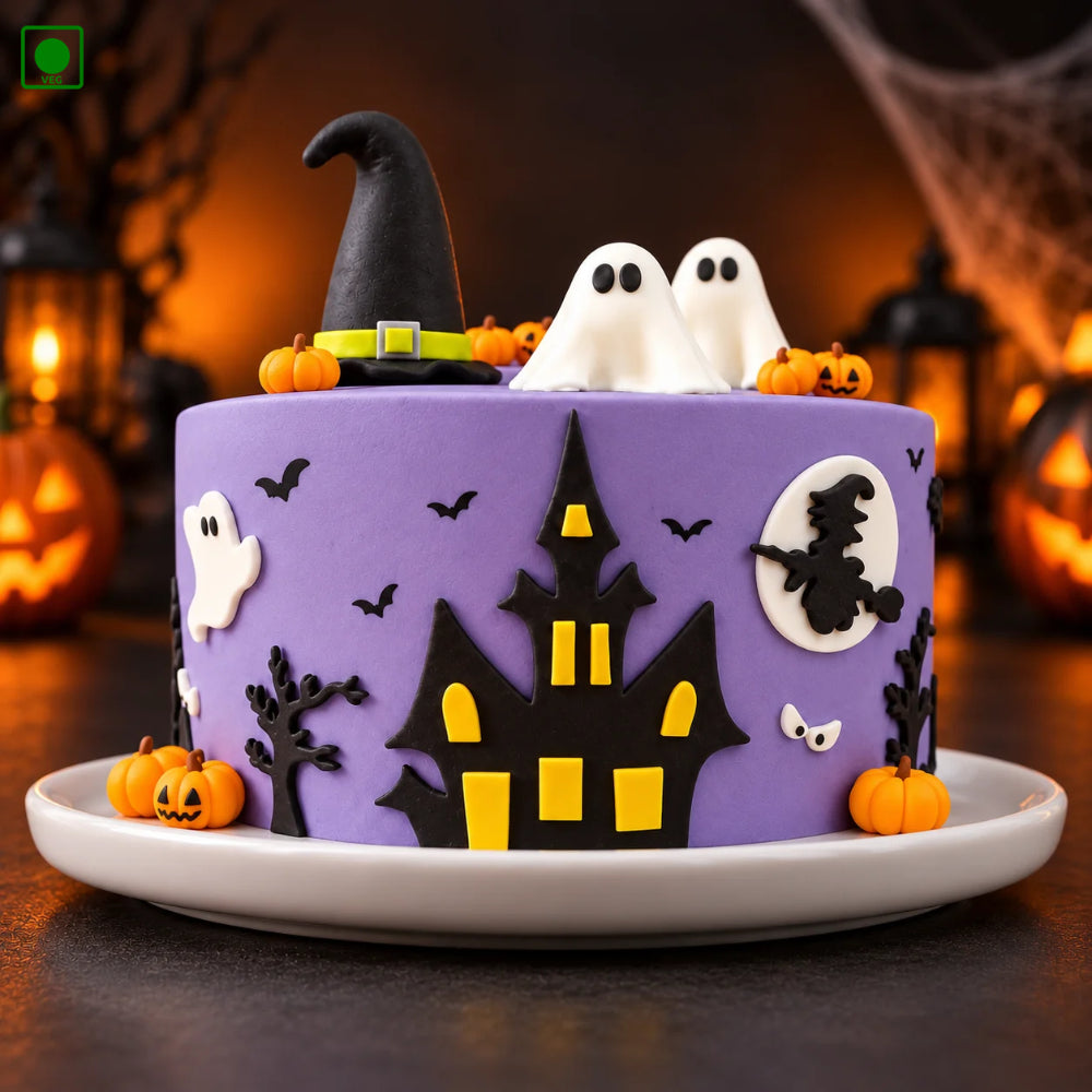 Witch Hat Halloween Cake - Gurgaon, Delhi & Noida