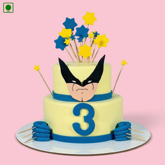 Wolverine Superhero Theme Cake - Gurgaon, Delhi & Noida
