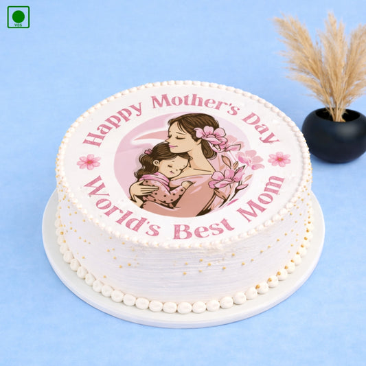 World’s Best Mom Photo Cake